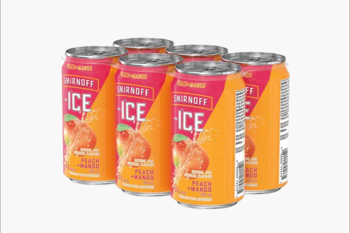 Smirnoff Ice Peach Mango (6 Pack) (6 x 355 ml)