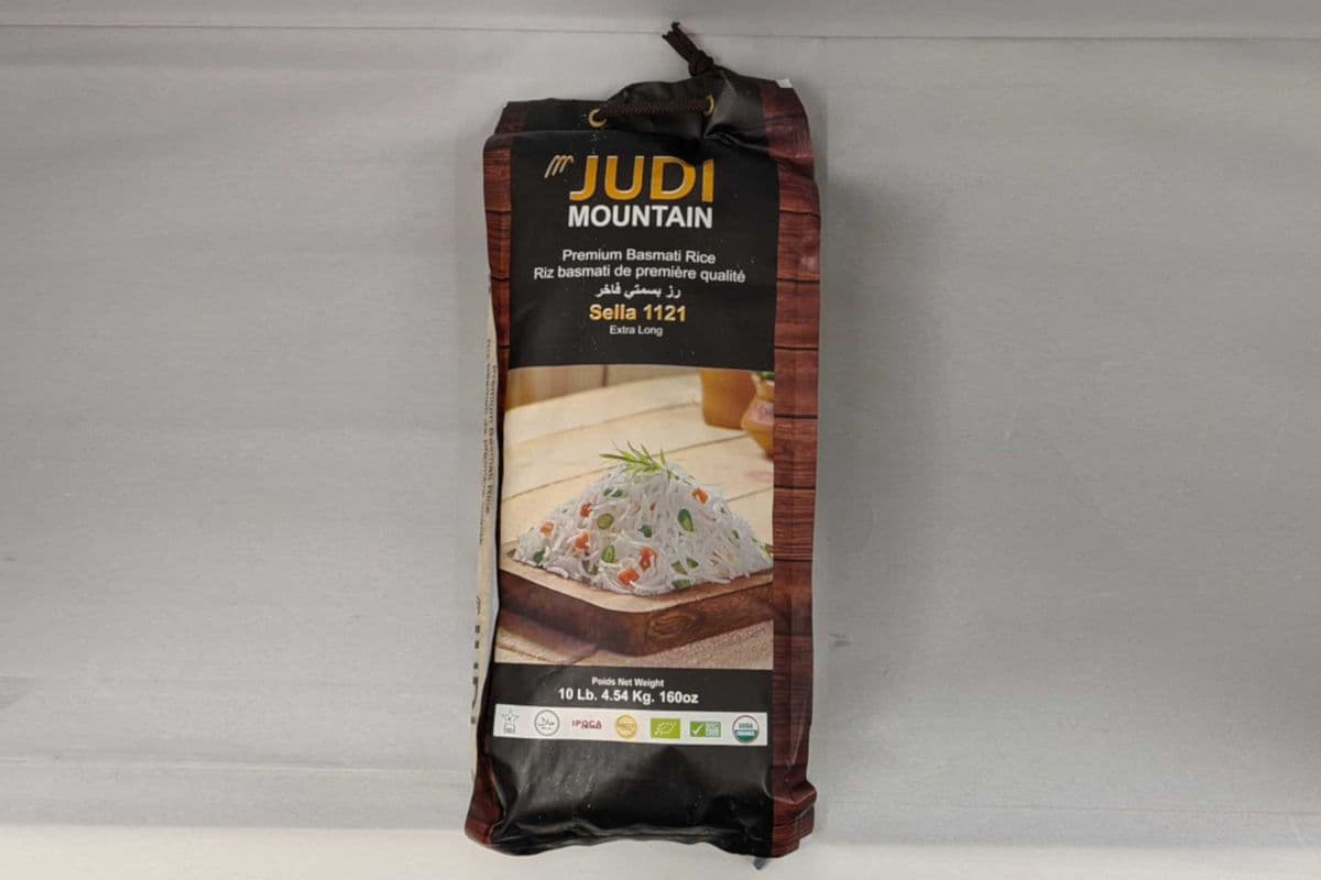 Judi Mountain Premium Basmati Rice, Sella 1121 Extra Long, 4.54 KG (4.54 kg)