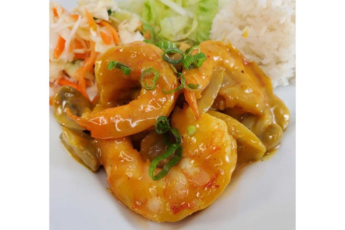 Crevettes au cari