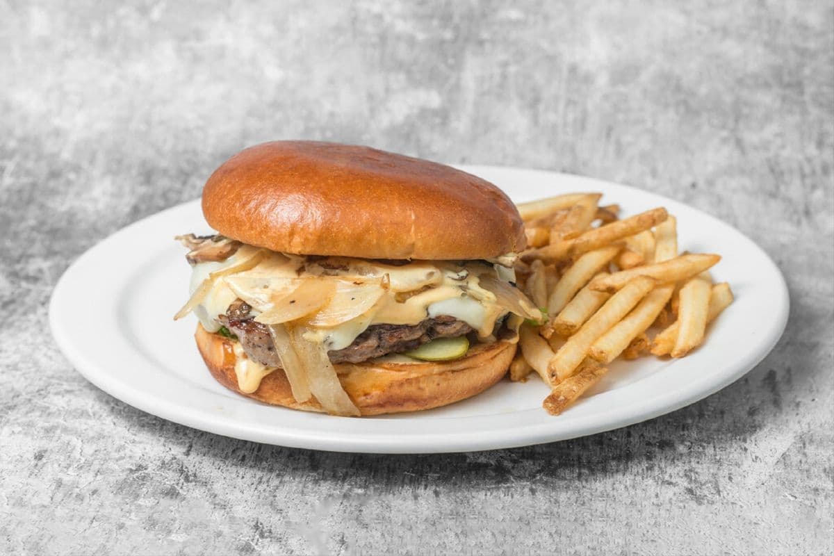Mushroom Swiss Burger