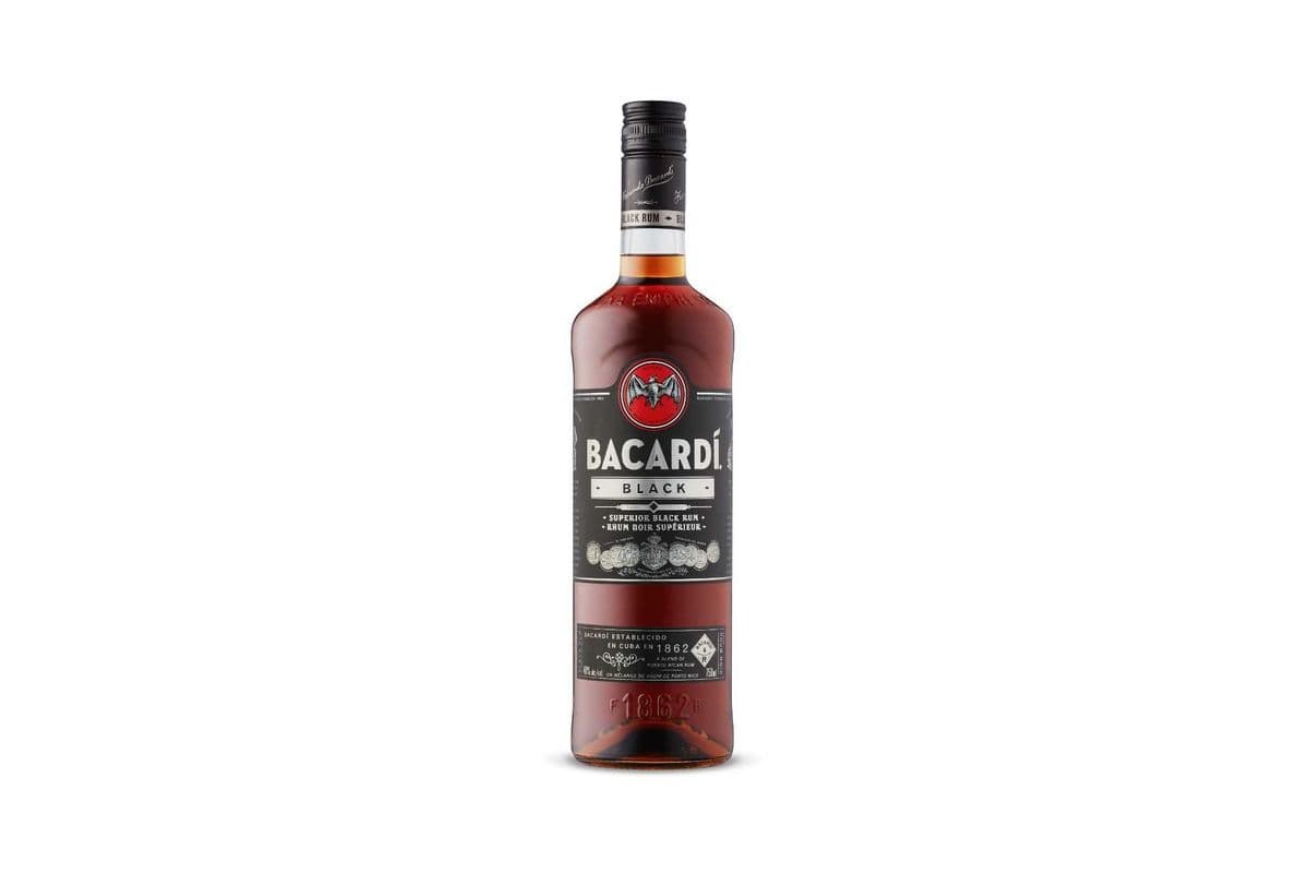 Bacardi Black Rum (750 ml Bottle)