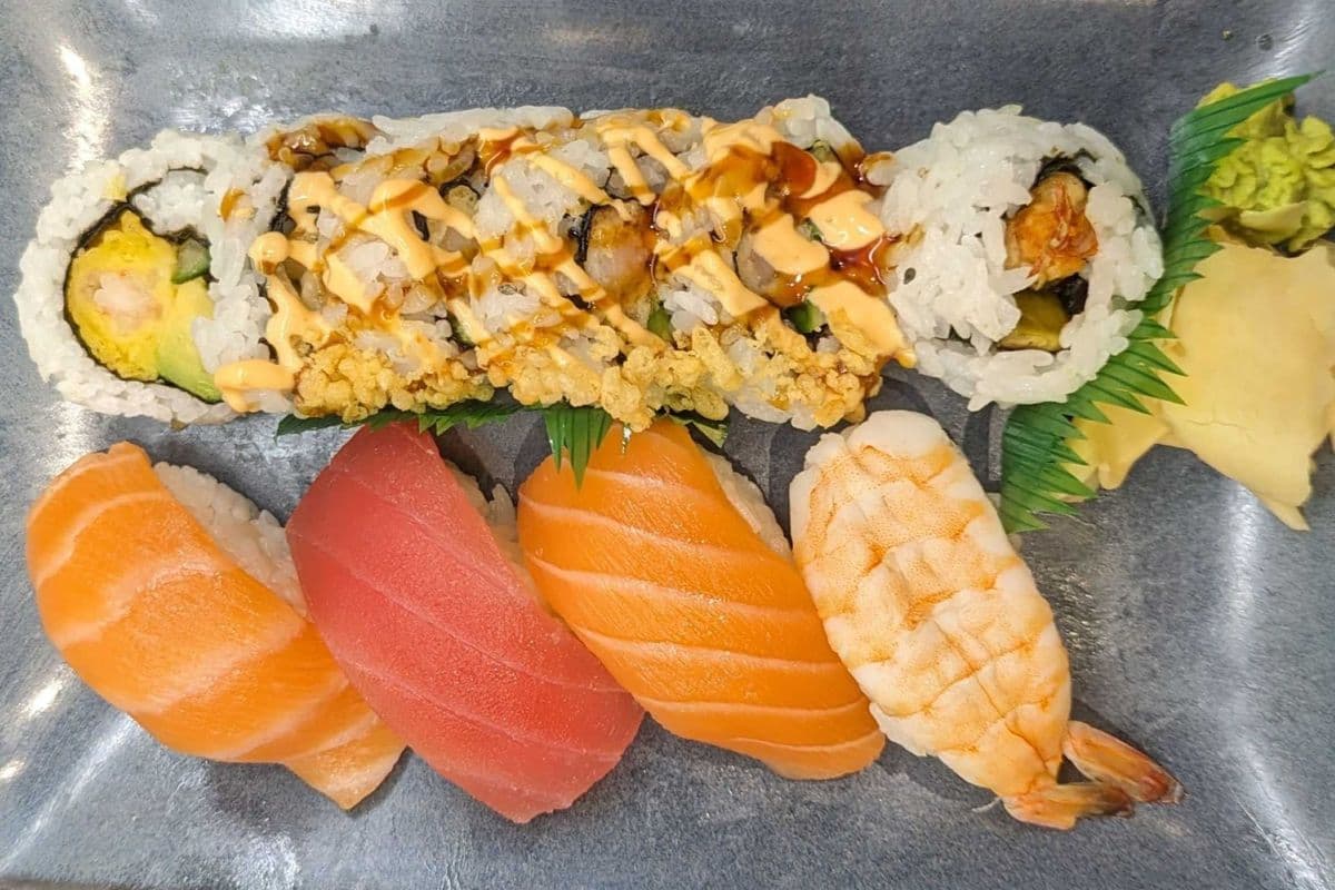 Sushi Combo B with Dynamite Rolls