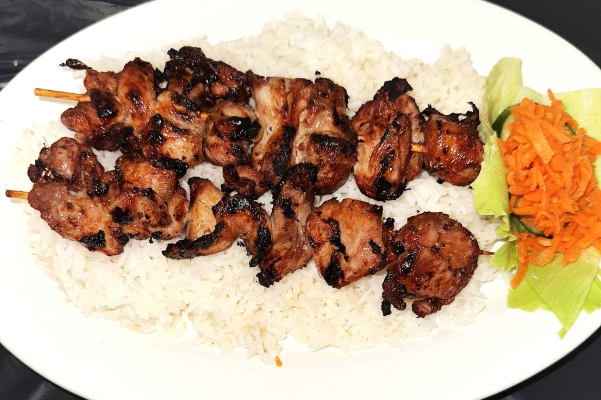 65. Grilled Chicken on Steamed Rice