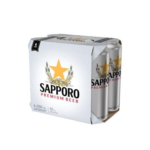 Sapporo 500ml x 6 Pack