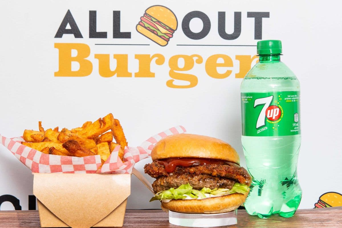 Fried Mozzarella Burger Combo