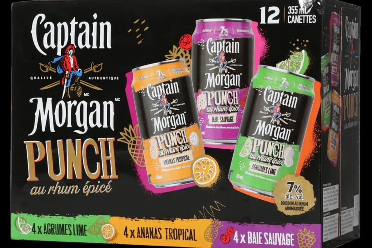 Captain Morgan Rum Punch Variety Pack 12 Ct (12 x 355 mL)