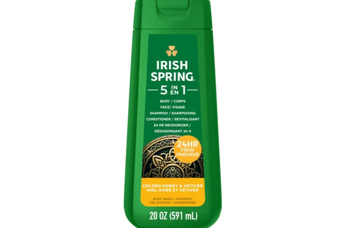 Irish Spring 5 in 1 - Golden Honey & Vetiver Scent Body Wash - Shampoo