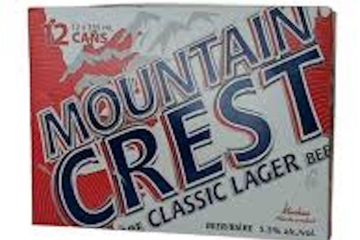 Mountain Crest CLASSIC LAGER 12 CANS Beer (12 x 355 ml Cans)