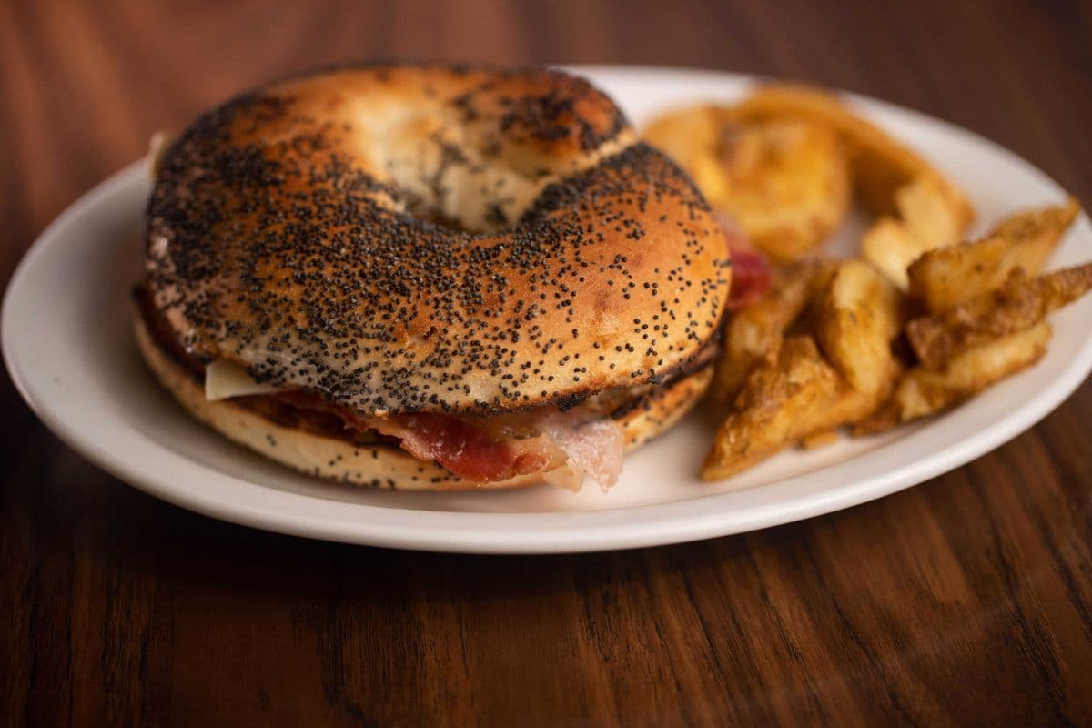 Sausage Egg and Cheese on Bagel