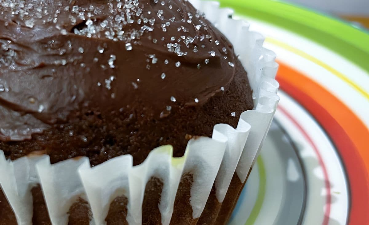 Brownie Ganache Muffin (Vegan)