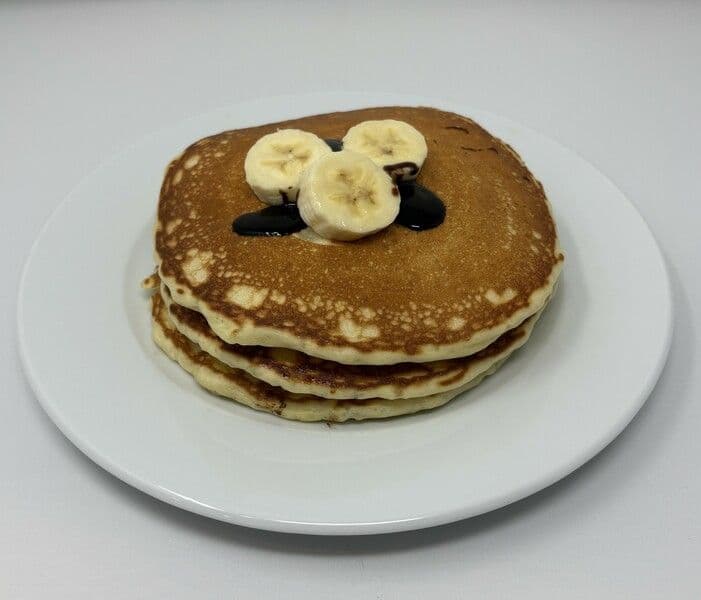Banana Chocolate Chip Pancakes with Meat
