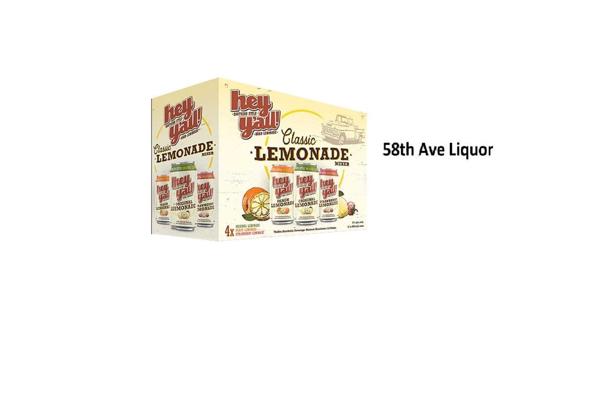 HEY Y'ALL LEMONADE MIXER PACK CANS (1 x 12x355ML)