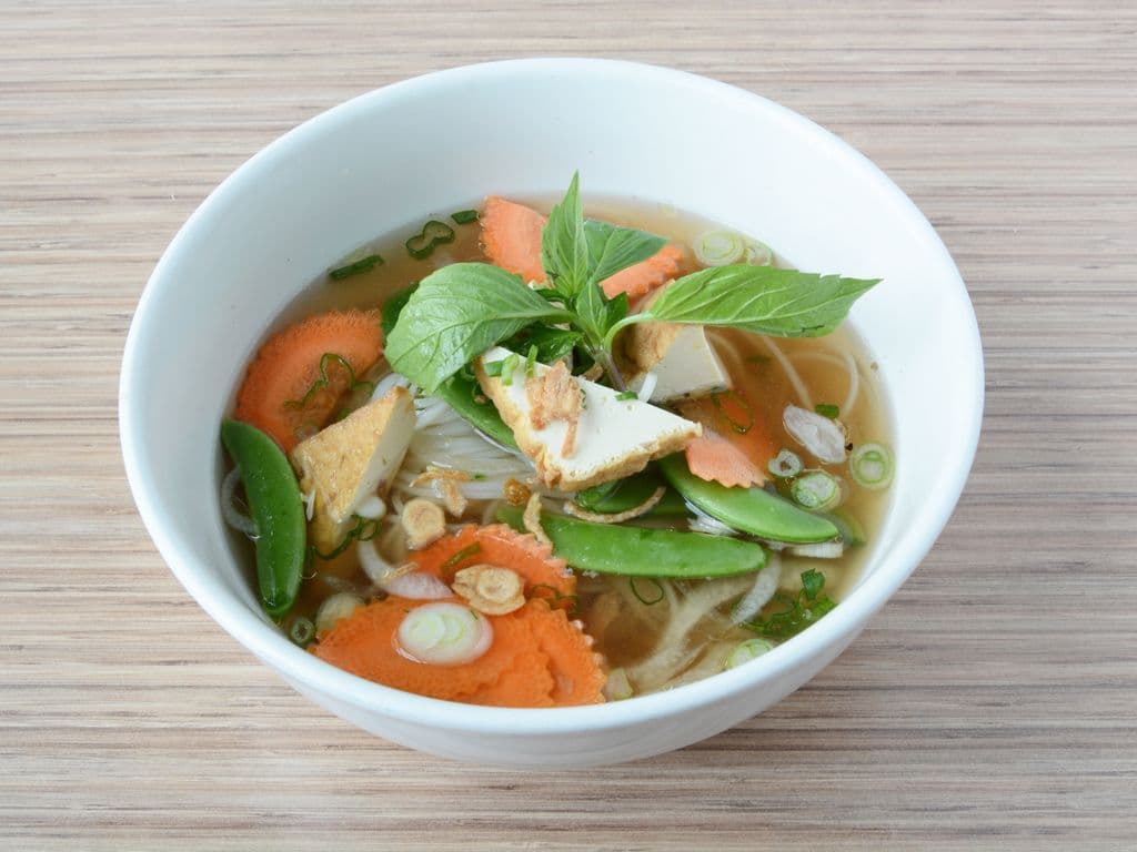 45. Tofu & Snap Peas Phở Noodle Soup