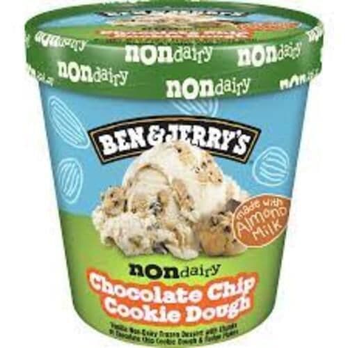 Ben & Jerry Non Laitier Pate a Biscuits aux Pepites  de Chocolat/ Non Dairy Chocolate Chip Cookie Dough 473ml