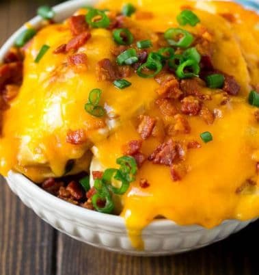 Bayside Cheesy Perogies Casserole