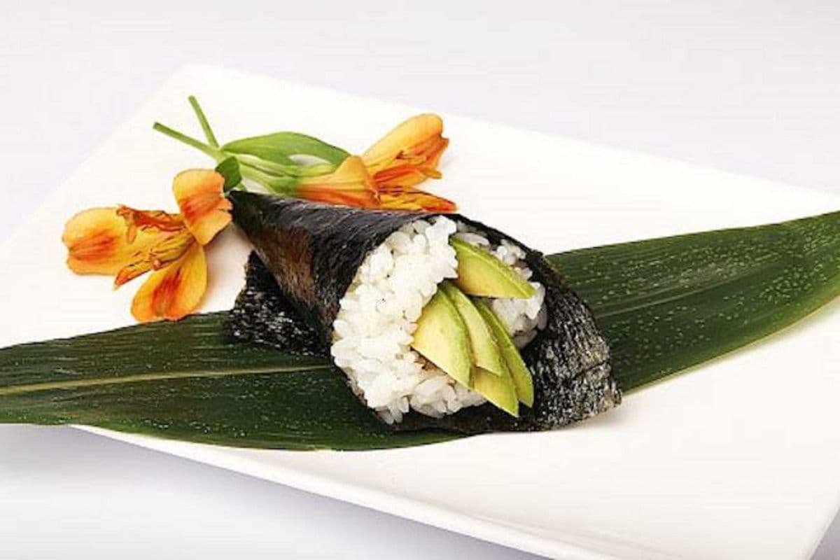 Avocado and Cucumber Hand Roll