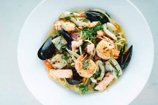 Seafood in Coconut Cream Pasta