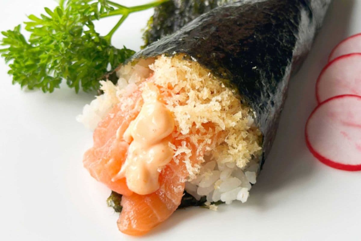 Crazy Salmon Hand Roll