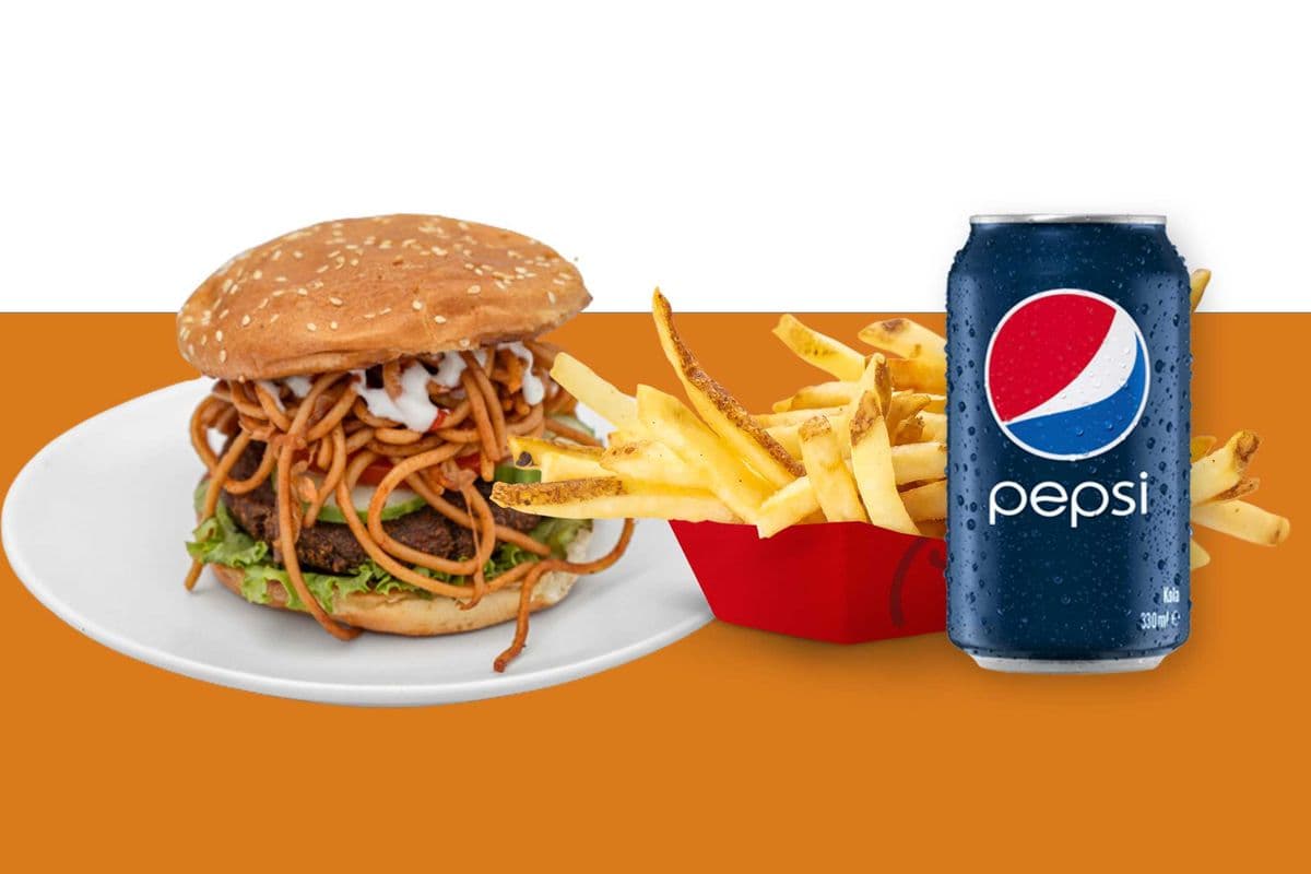 Maharaja Burger Combo (Fries + Pop)