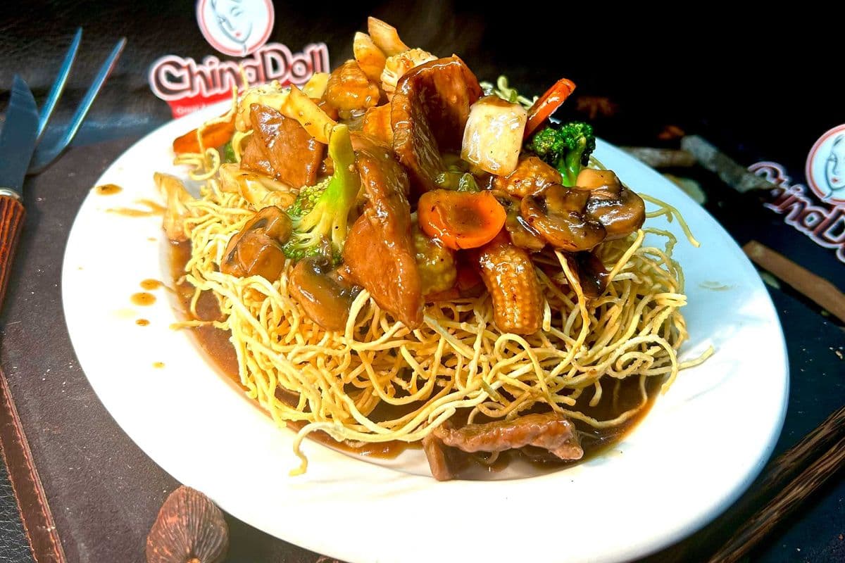 Cantonese Beef Chow Mein.