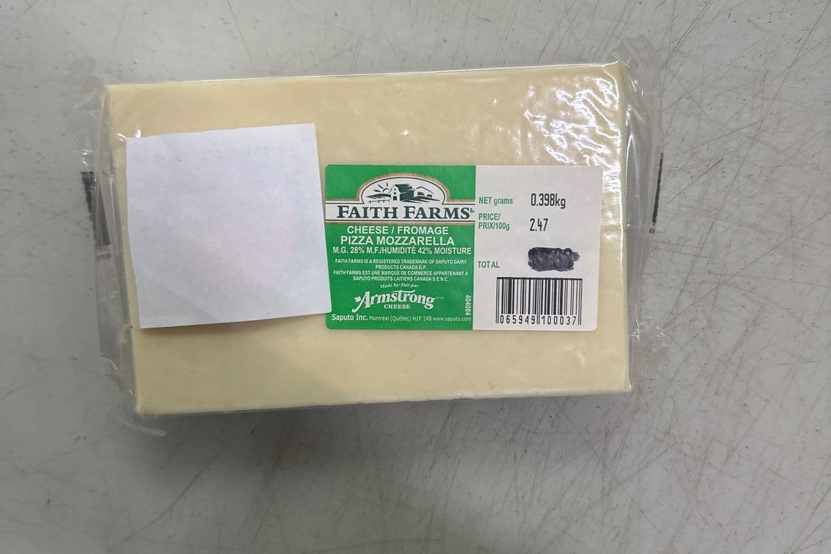 FAITH FARMS CHEESE PIZZA MOZZARELLA (0.398kg)