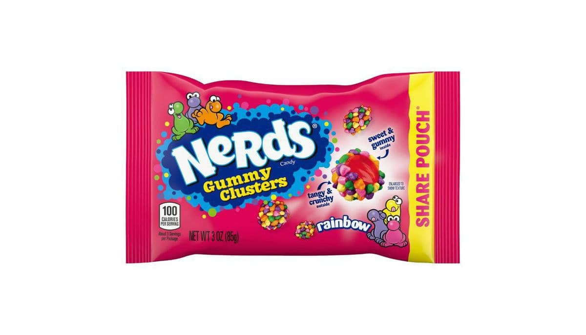 Nerds Gummy Clusters Rainbow Share Pouch - USA