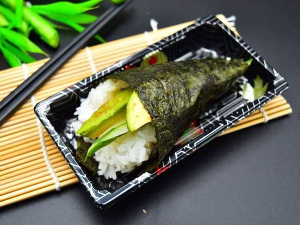 C21. Avocado and Cucumber Handroll