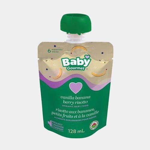Baby Gourmet Risotto aux bananes, petits fruits et à la vanille (128mL) / Baby Gourmet Vanilla Banana Berry Risotto (128mL)