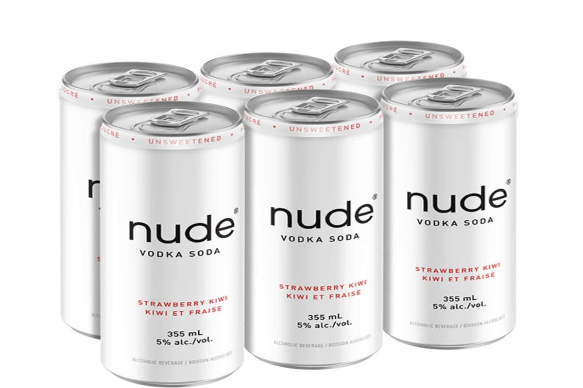 NUDE VODKA SODA STRAWBERRY KIWI (6 x 355ML CANS) (6 x 6*355ML)