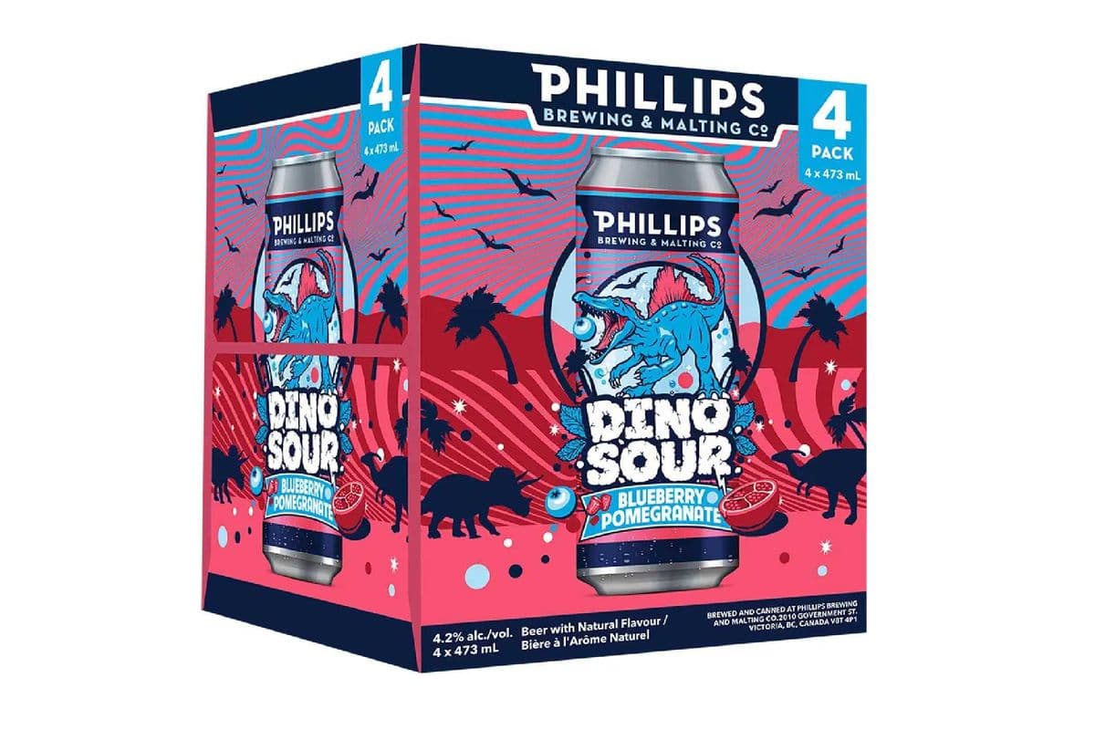 Phillips Dinosaur Blueberry (4 x 473 ml)