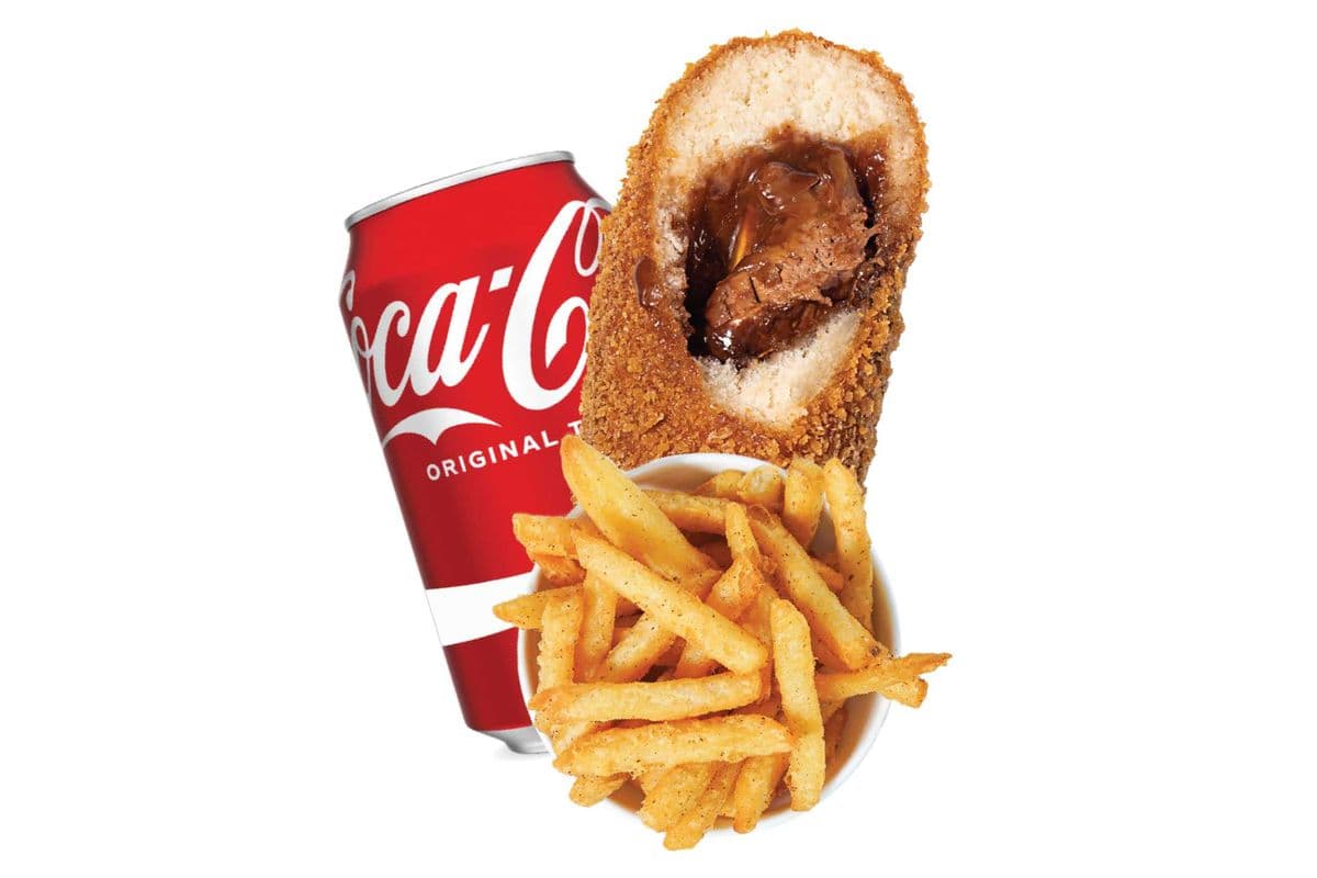 Chocolate Ricedog Meal Combo