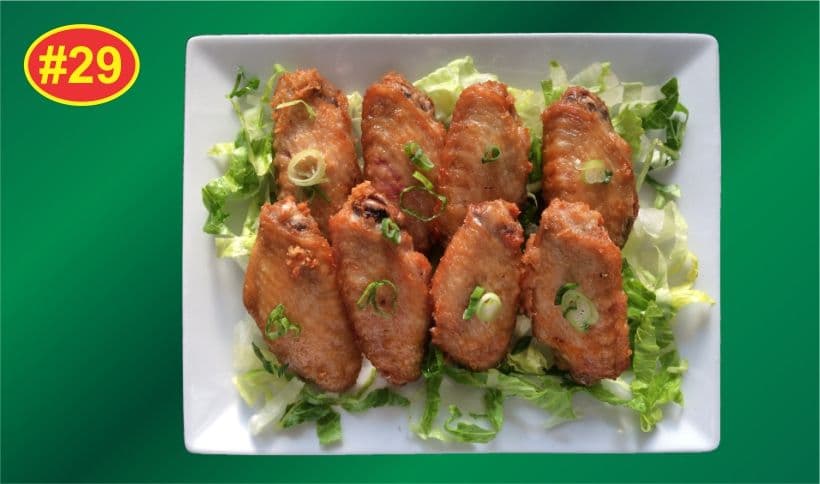 29. Deep Fried Garlic Chicken Wings