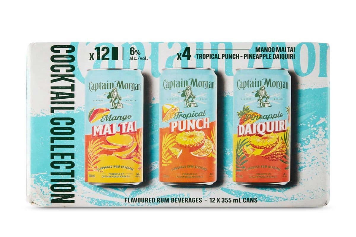 Captain Morgan Cocktail Collection Pack 12 CANS (NEW ITEM) (12 x 355 ML)