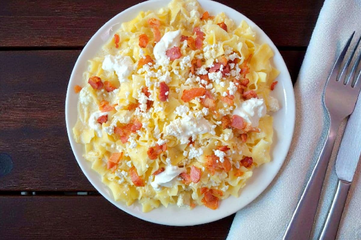 Noodles with Cottage Cheese