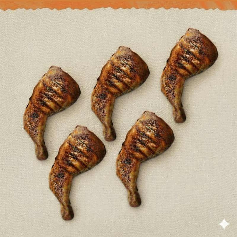 Five Chicken Legs / Cinq cuisses de poulet