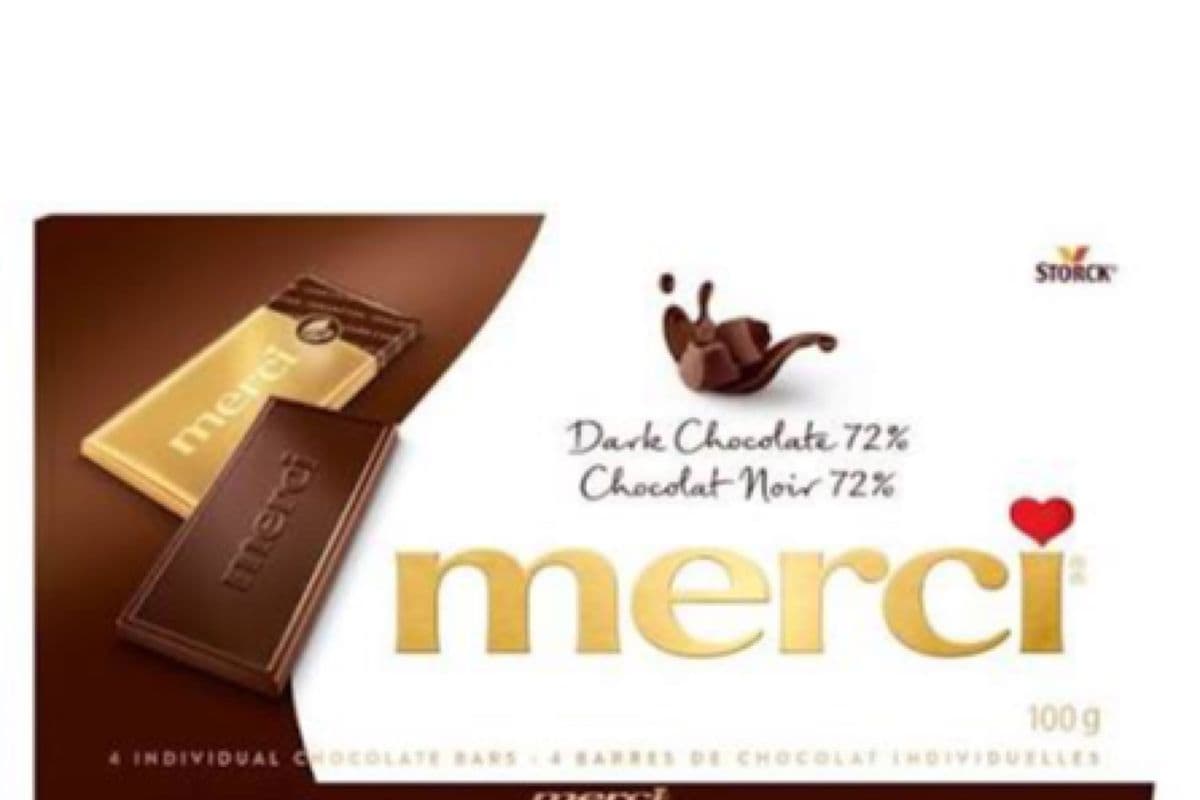 Merci - Chocolat Noir 72% / Dark Chocolate 72% (100 g)