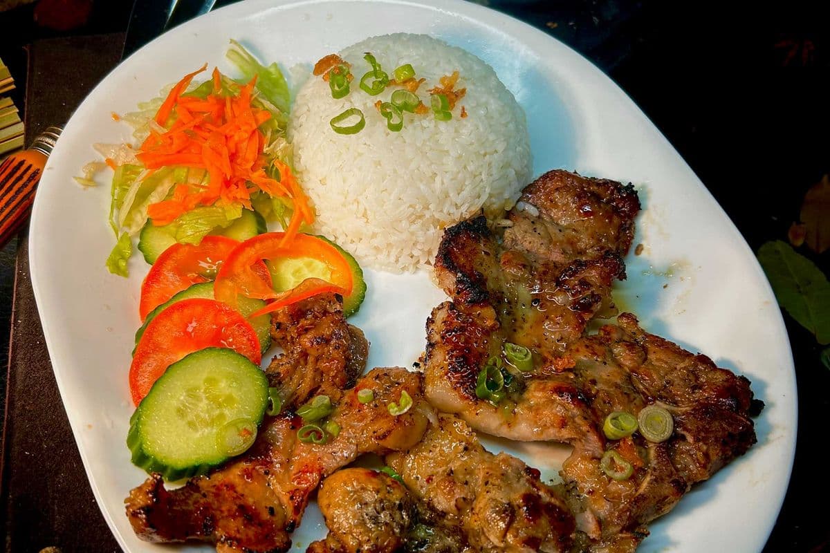 40. With BBQ Pork Chop