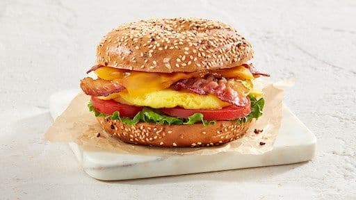 Sunriser on a Bagel Breakfast Sandwich