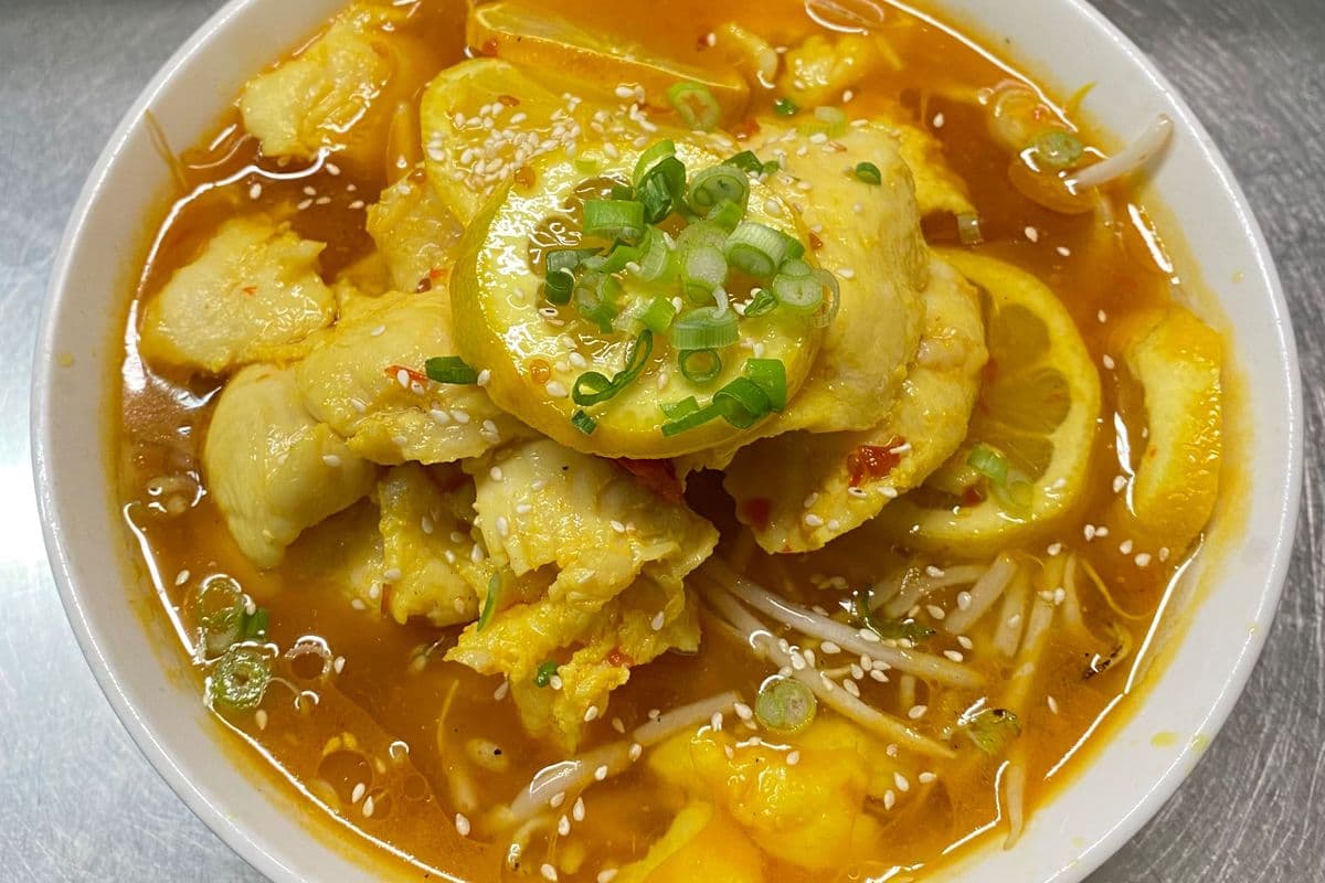Fish Fillet in Chilli Oil and Lemon Sauce 檸檬水煮魚