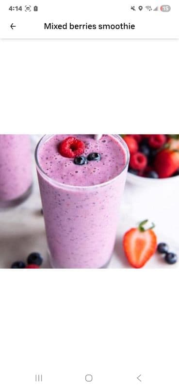 Mixed Berries Smoothie