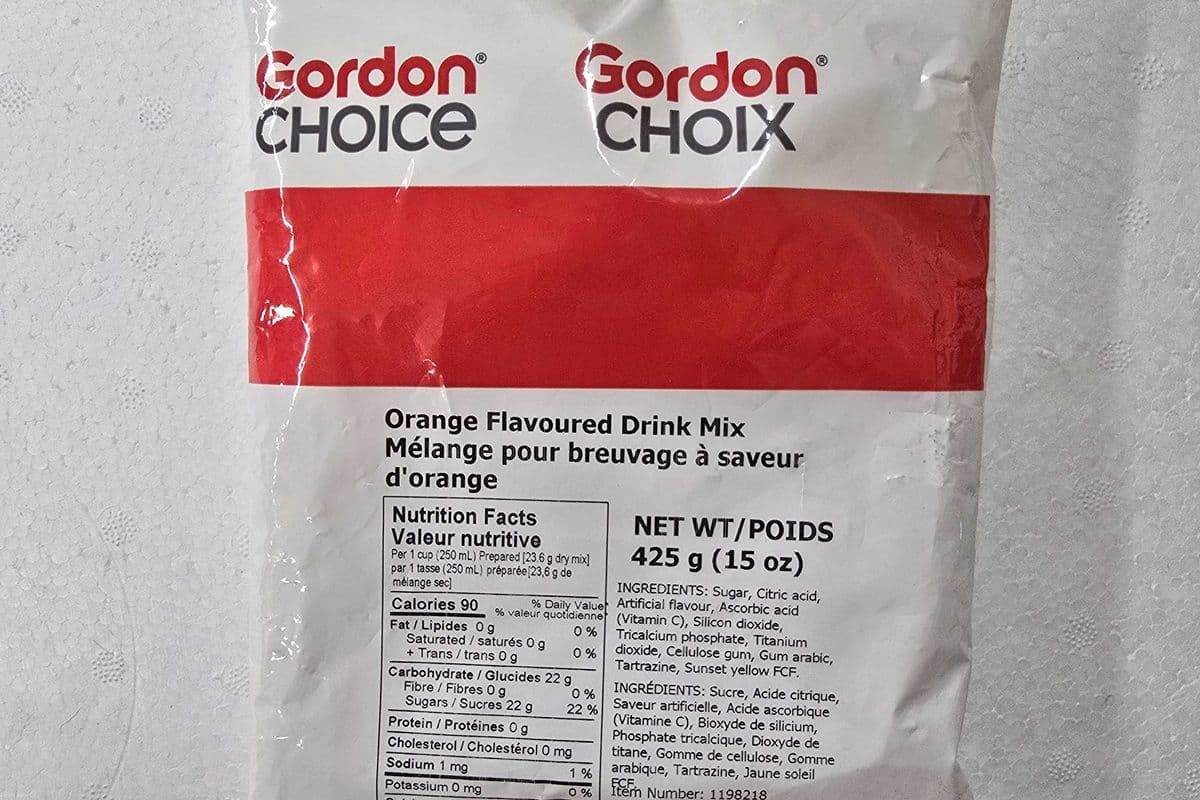 Gordon choice Orange flavour drink mix 425g (425g)