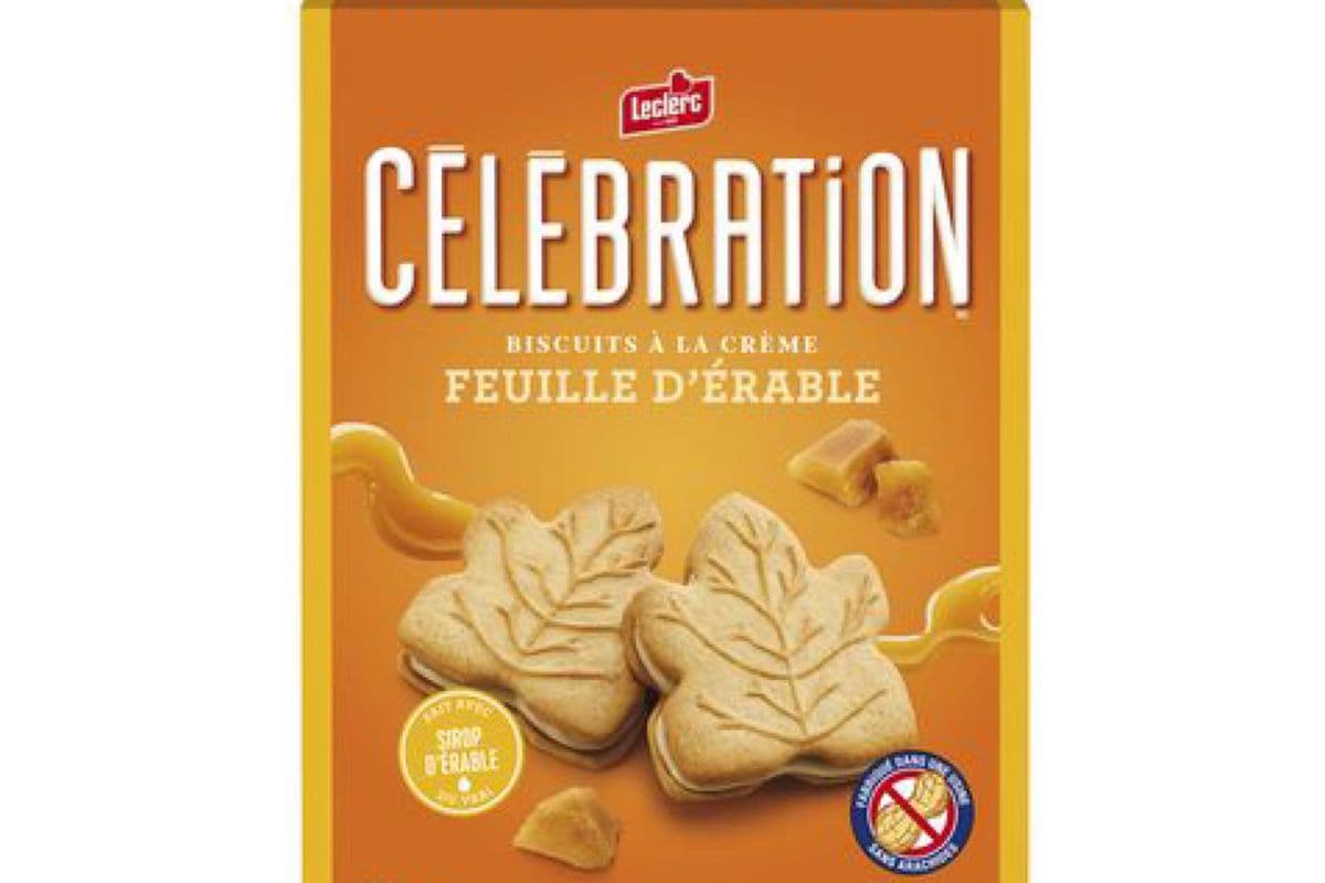 Celebration - Biscuits à la Crème et Feuille d’Érable / Cream Cookies Maple Leaf (350 g)