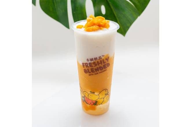 Mango Coconut with Mango Jelly