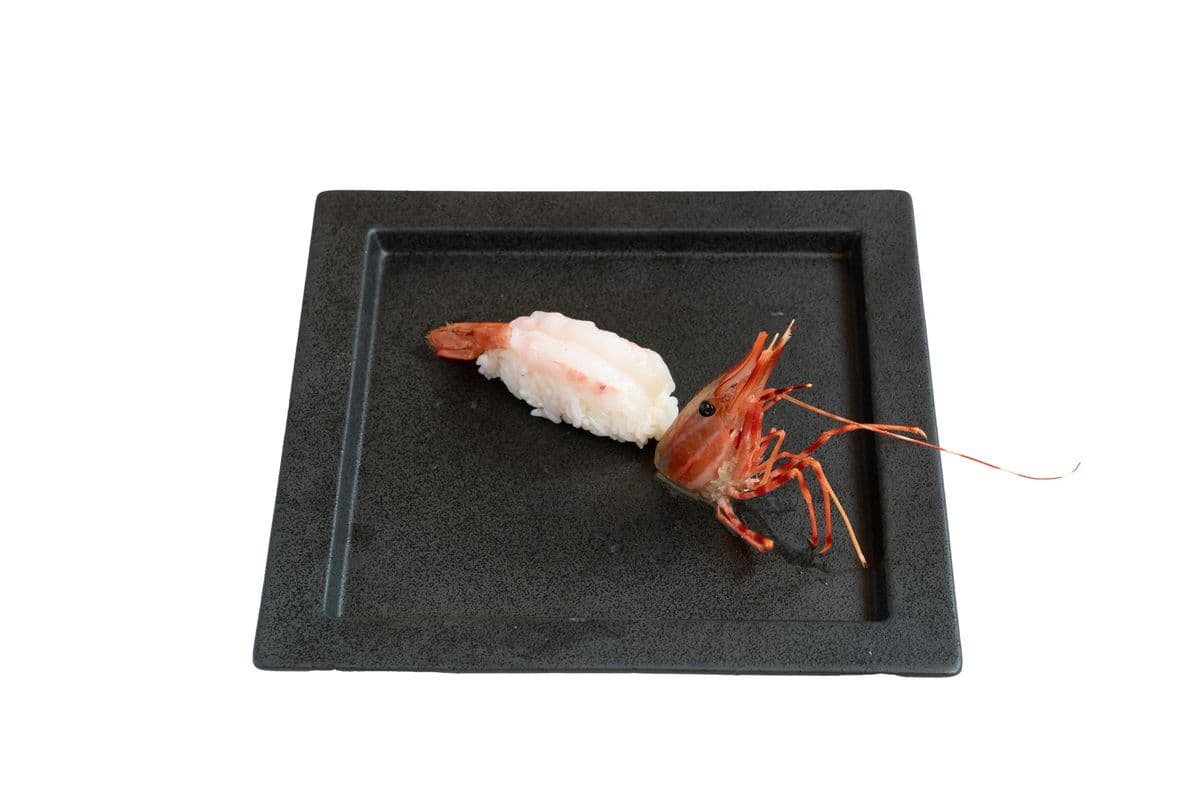 Amaebi (Raw Shrimp) Nigiri Sushi