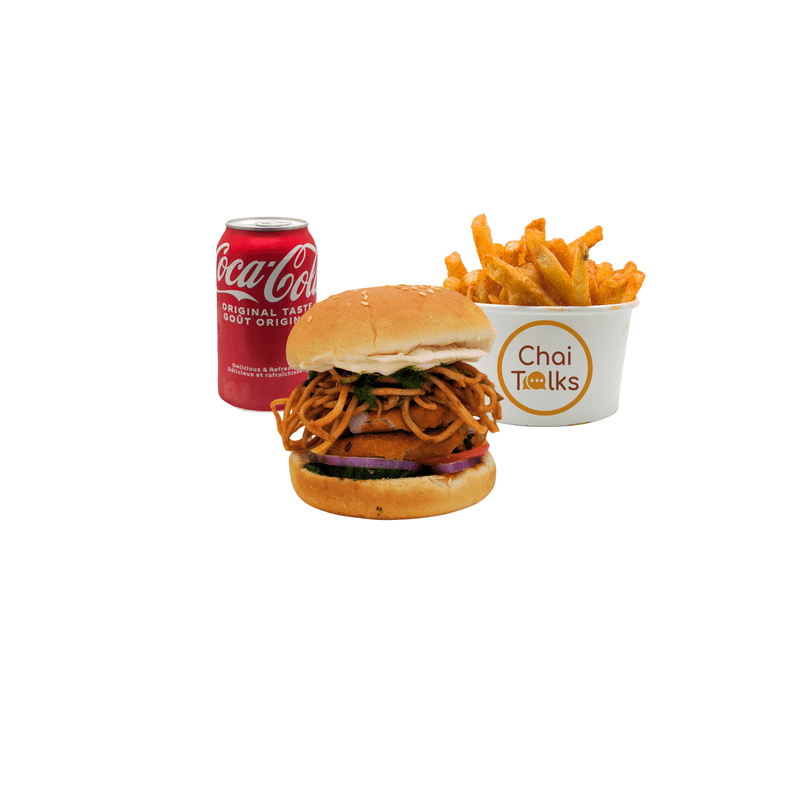 Aloo tikki Noodle burger Combo