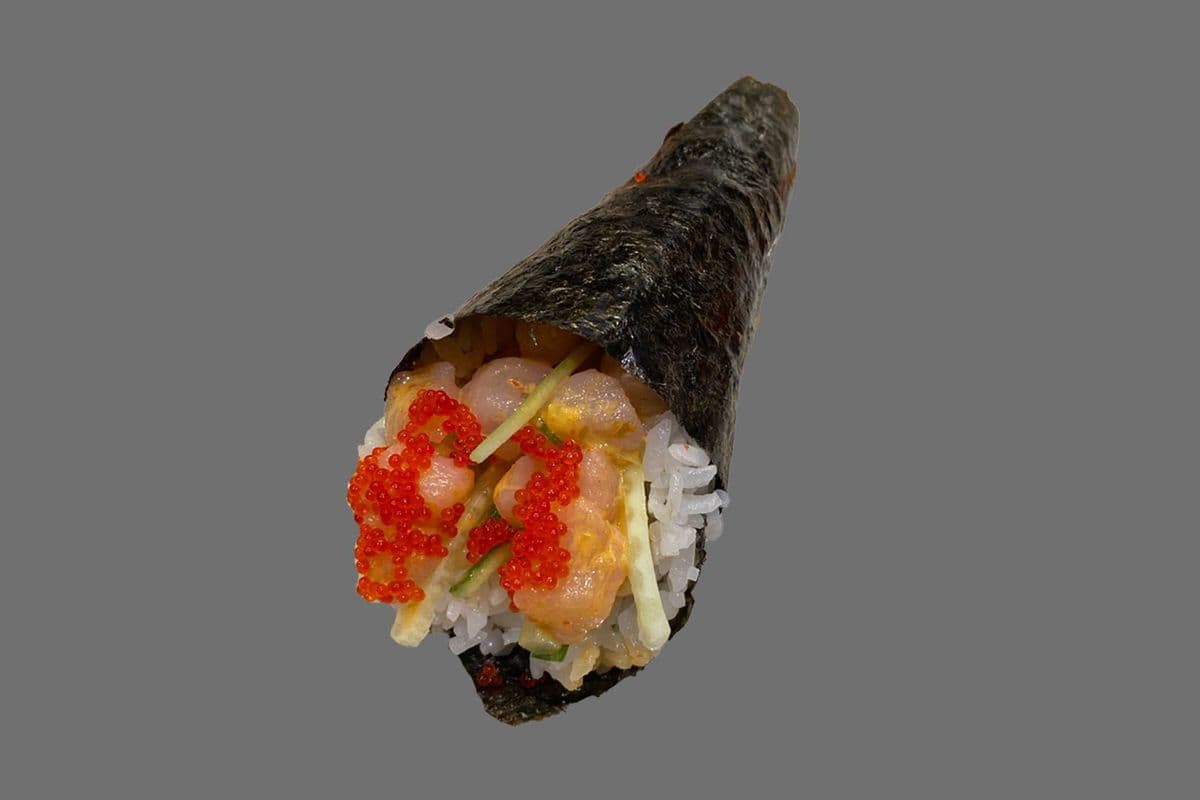 M14. Spicy Chopped Scallop Maki Hand Cone