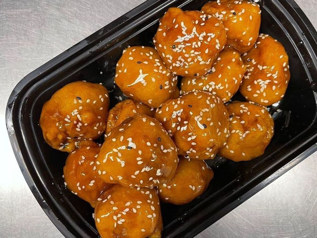 16. Honey Garlic Chicken Balls