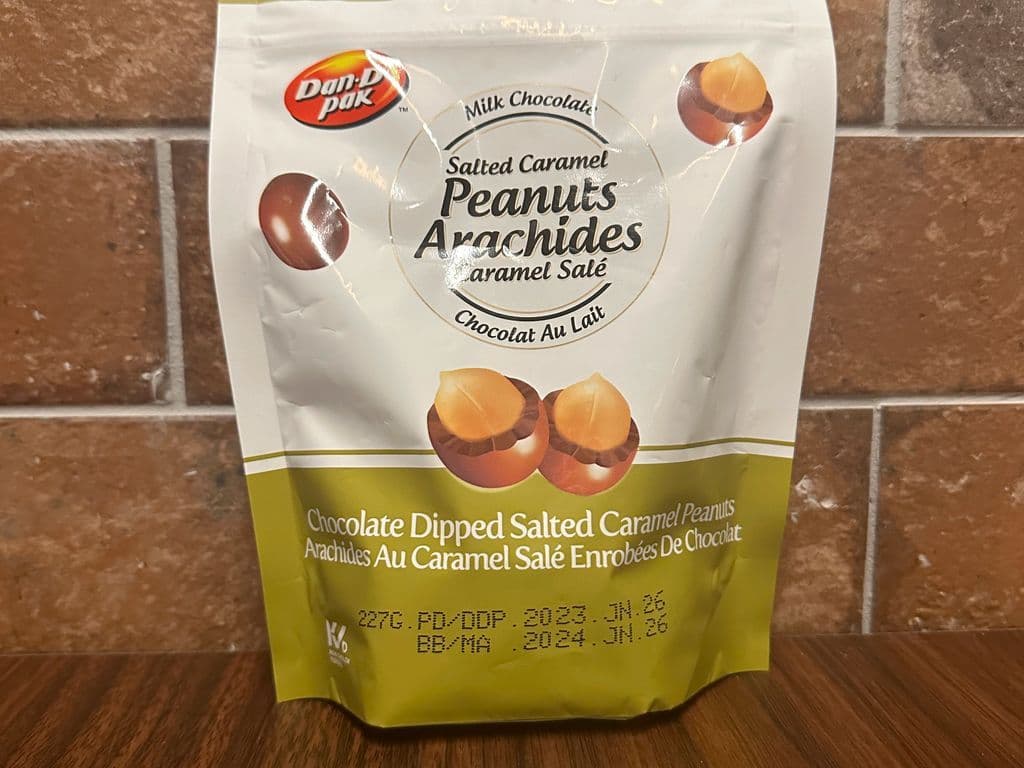 DAN D PAK MILK CHOCOLATE SALTED CARAMEL PEANUTS 200G