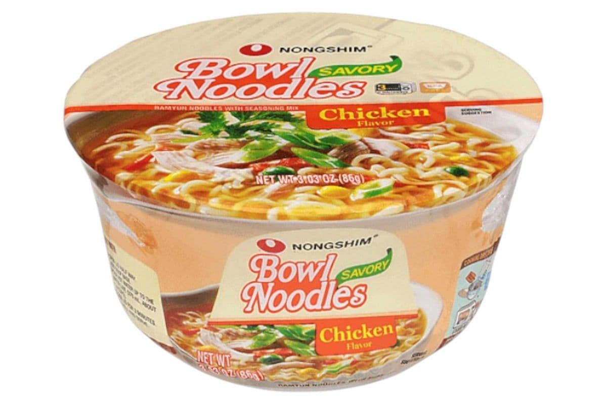 Nongshim Chicken Flavour Bowl Noodles (86gm) (360 Cal)