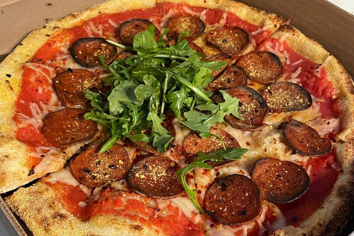 Plant-Based Pepperoni Pizza
